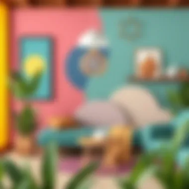 Vibrant color palettes for creative home decor