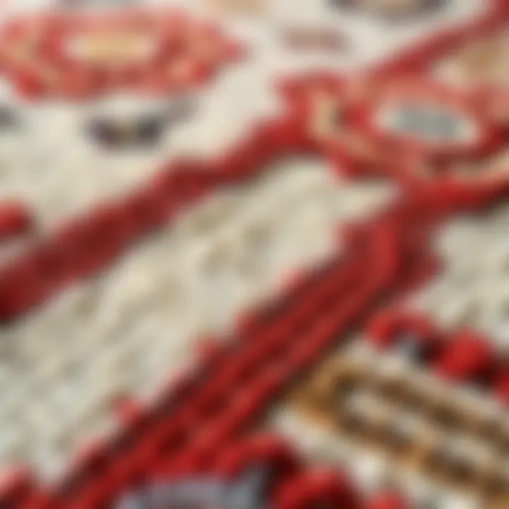 Close-up of a textured rug showcasing its intricate patterns