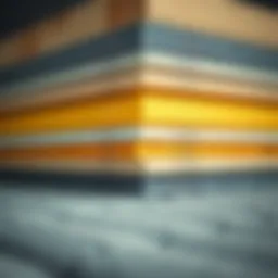 Acoustic insulation materials layering