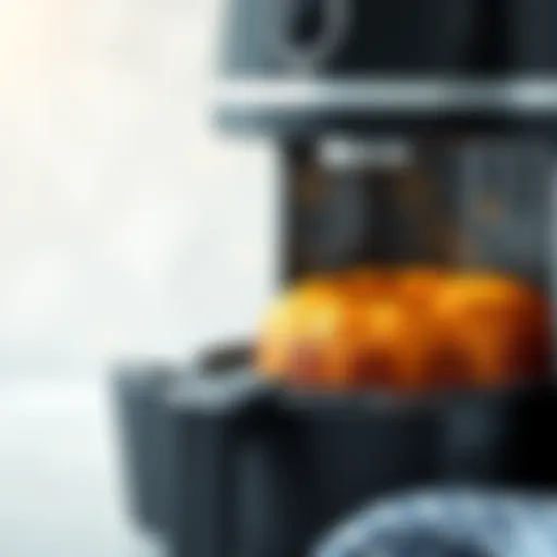 A perfectly baked cake emerging from the air fryer