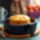 Deliciously baked cake from an air fryer