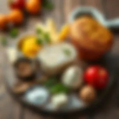 Ingredients for Cake Ingredients needed for making cake in an air fryer