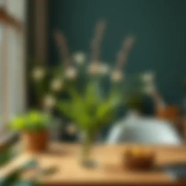 Creative DIY project using Anatolium flowers for home decoration