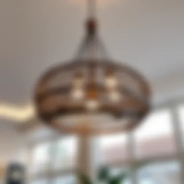 Modern minimalist chandelier design