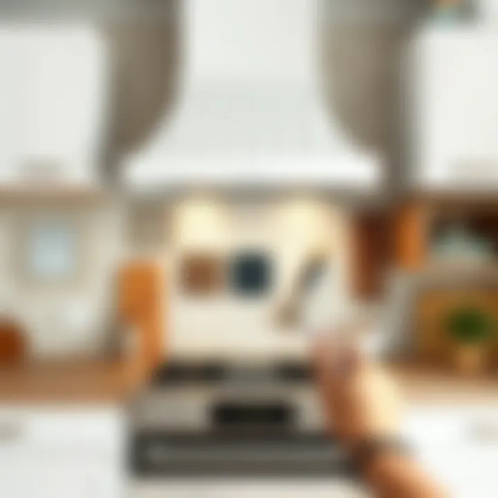 Variety of materials used in hood design, highlighting aesthetics