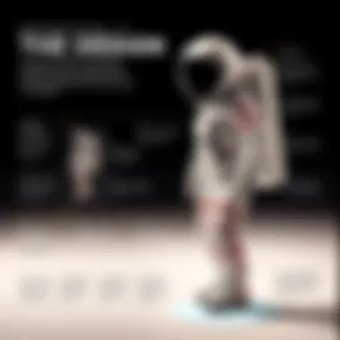 Diagram illustrating the design process of an astronaut suit