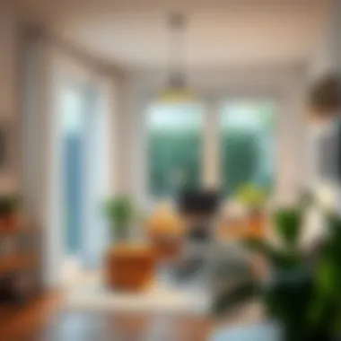 Task lighting in a modern home office environment