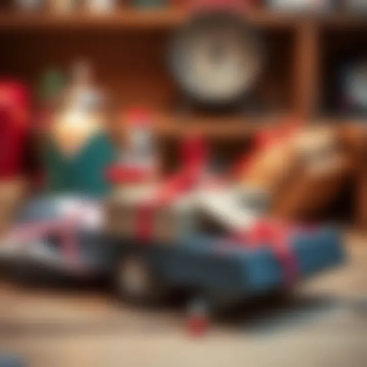 A unique DIY project showcasing handmade gifts for dads.