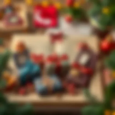 An impressive array of meaningful gifts displayed for fatherhood.