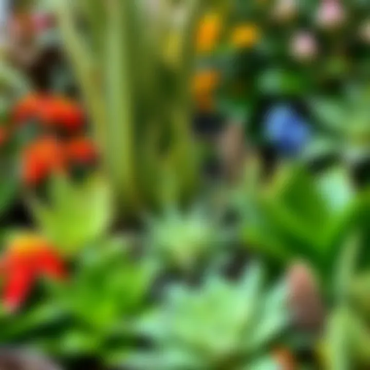 Vibrant selection of plants for a functional garden