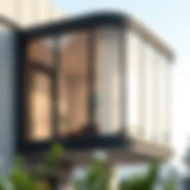 Elegant balcony enclosure with glass panels