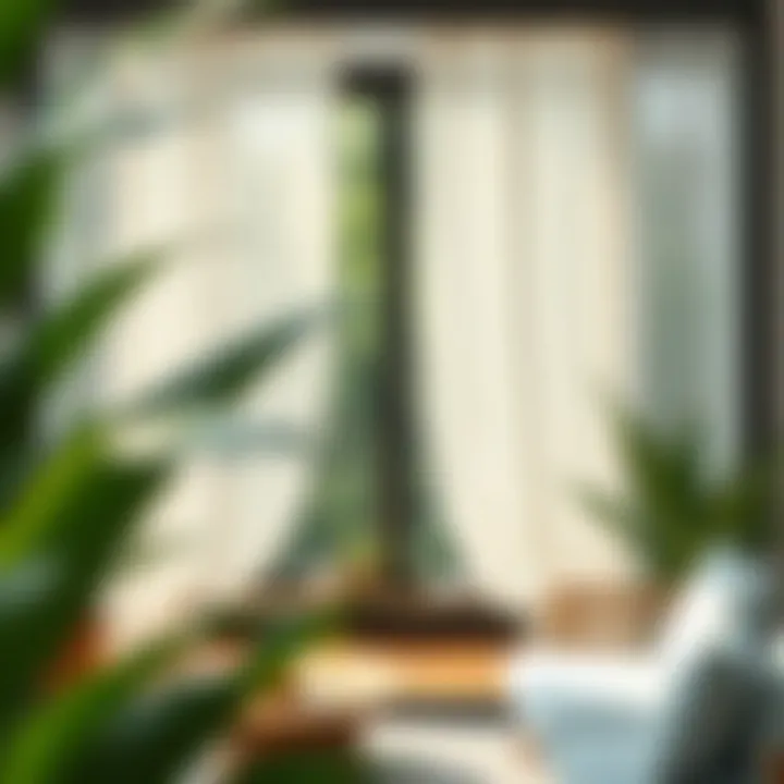 Modern balcony enclosure featuring fabric curtains