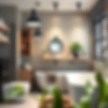 Chic bathroom with innovative storage solutions