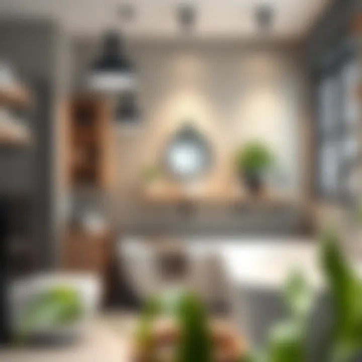 Chic bathroom with innovative storage solutions