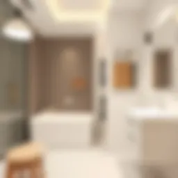 Elegant bathroom design with contemporary fixtures