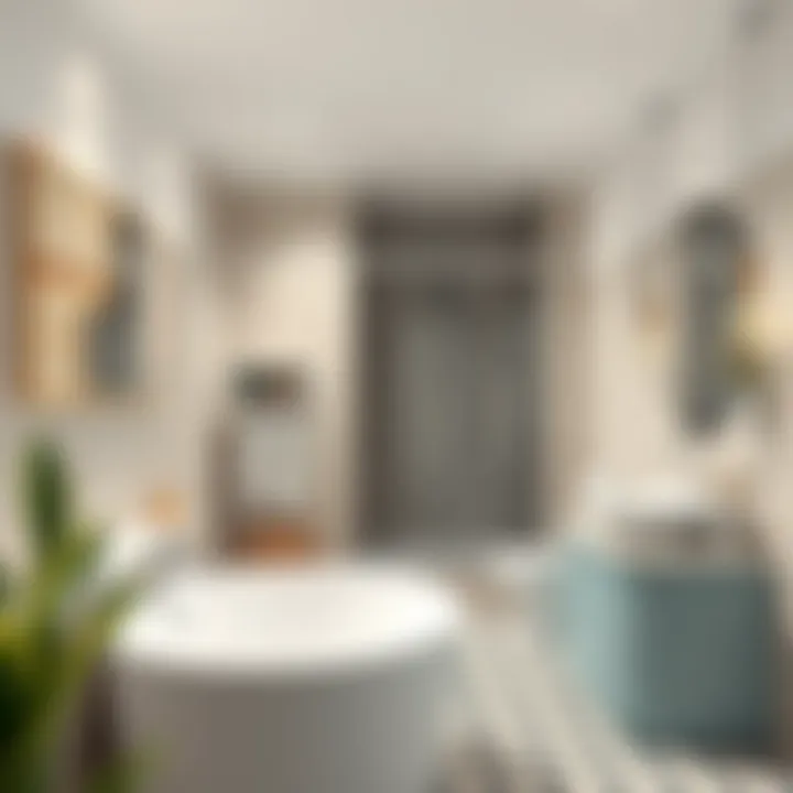 Unique Style of Plastic Ceiling in Bathroom Chic bathroom featuring a unique plastic ceiling style