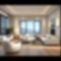 Elegant white lacquer furniture showcasing modern design