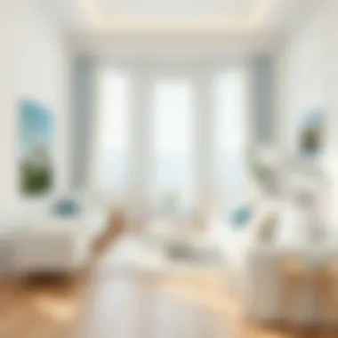 Elegant White Living Room Furniture A pristine white furniture set in a bright living room.