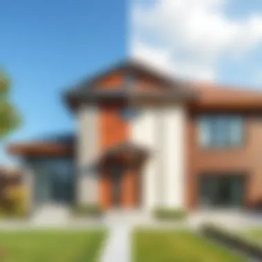 Impact of Different Finishes on Aesthetics A side-by-side comparison of different exterior finishes and their impact on building aesthetics