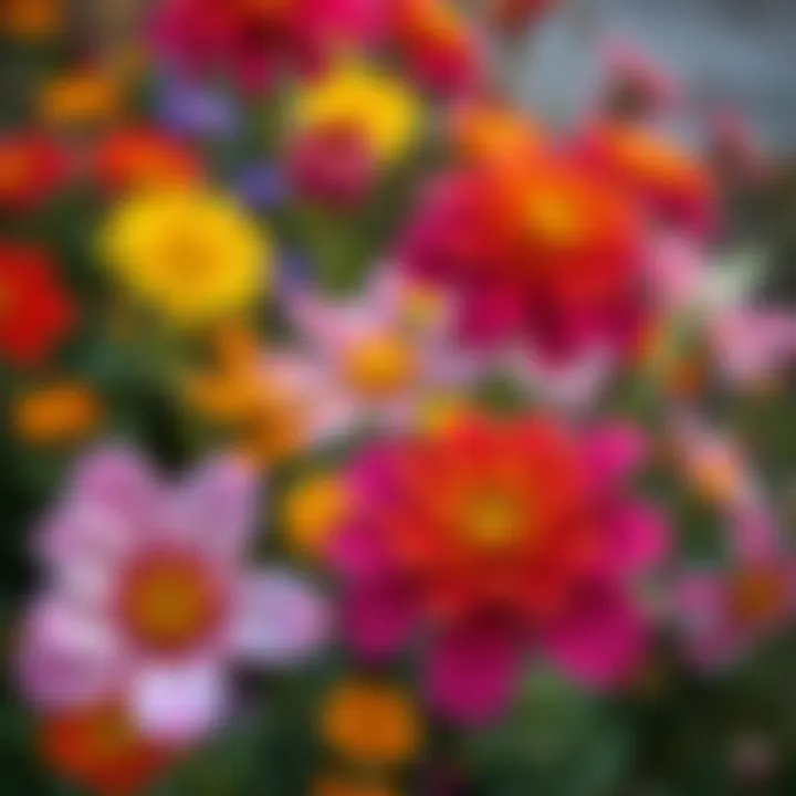 Blooming Colors of Nature A close-up of vibrant flowers in full bloom