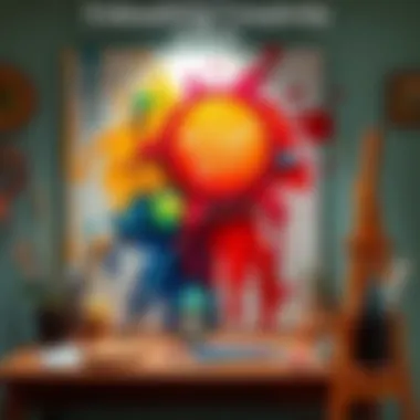 Creative DIY painting project