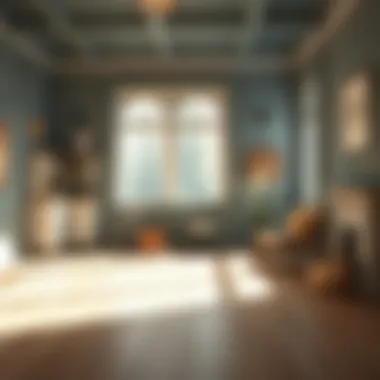 Beautifully painted room showcasing techniques