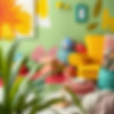 Vibrant color palette for painting