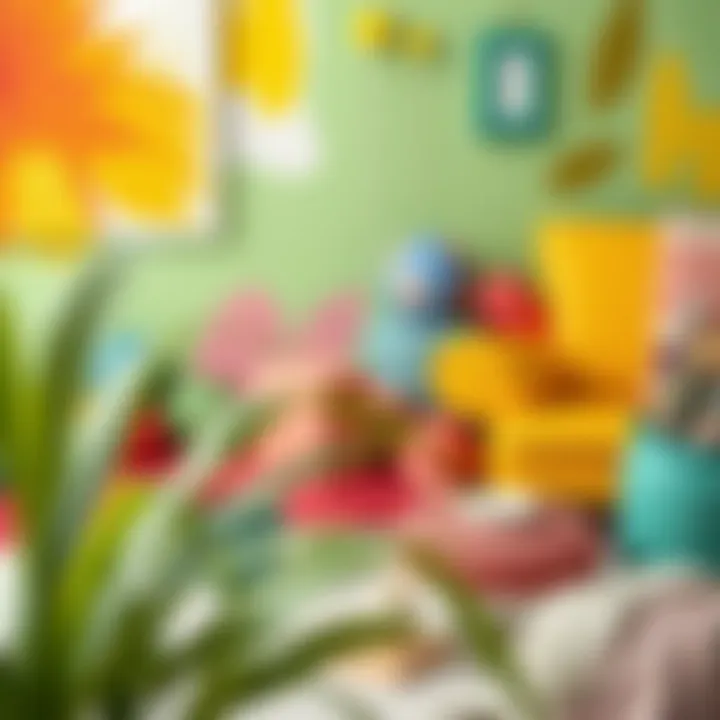 Vibrant color palette for painting