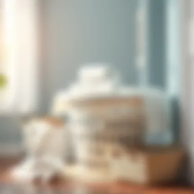 A bright and clean laundry basket