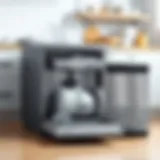 Illustration depicting different dishwasher sizes for selection