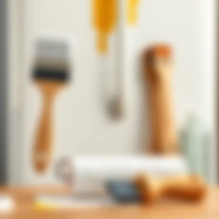 Brush and roller tools for painting