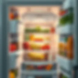 A clean and organized refrigerator interior showcasing healthy food storage.