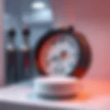 Temperature gauge indicating optimal fridge settings