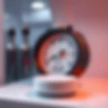 Temperature gauge indicating optimal fridge settings