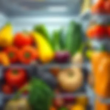 Fresh produce stored in a well-maintained refrigerator