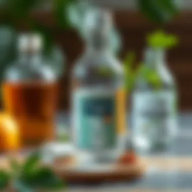 Natural cleaning ingredients including vinegar