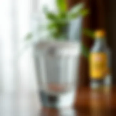 Sparkling glass surface after vinegar cleaning