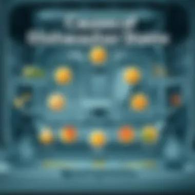 Graphic showing common causes of stains in dishwashers