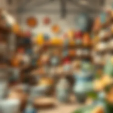 Exploring a Vibrant Ceramic Studio A vibrant ceramic studio filled with colorful pottery