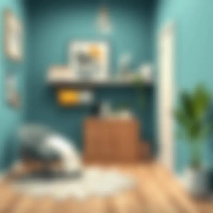 Organized and clean area after glass shards removal