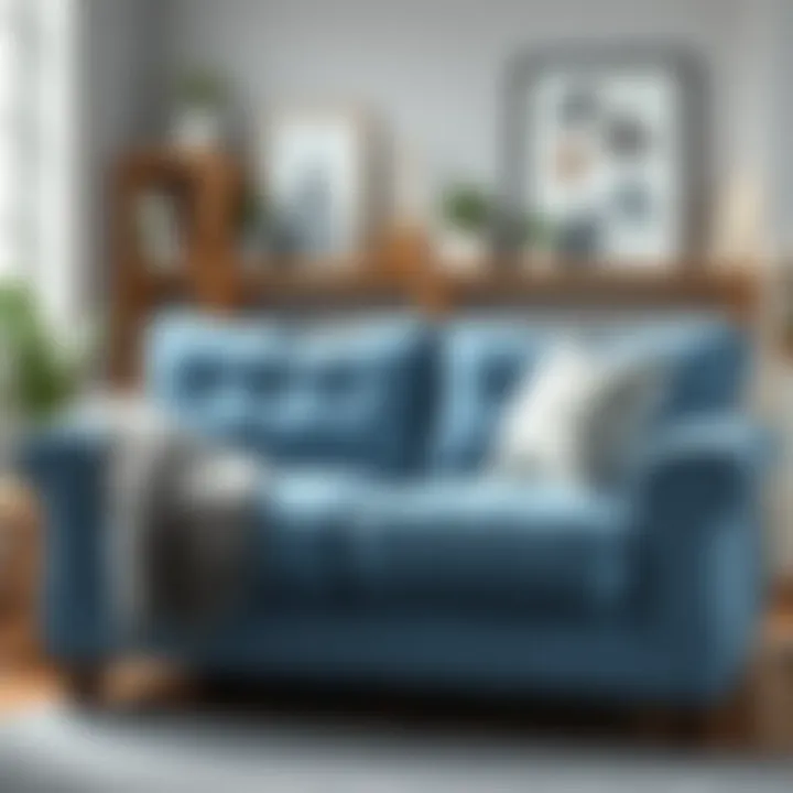 Revitalized Couch Post-Cleaning A clean couch showcasing its fresh appearance after thorough cleaning