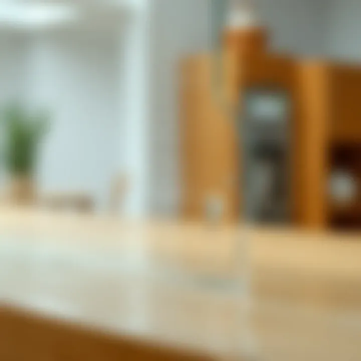 Final result of a clean glass surface after glue removal