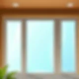 Shiny glass windows after cleaning