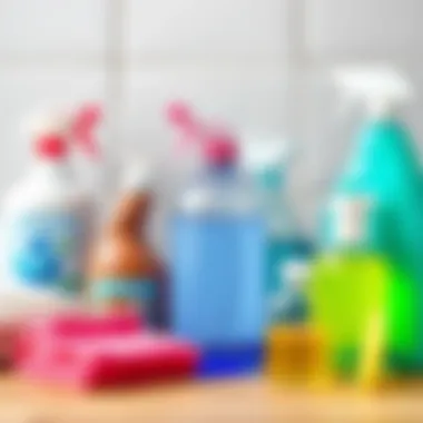 Variety of cleaning materials suitable for silicone removal