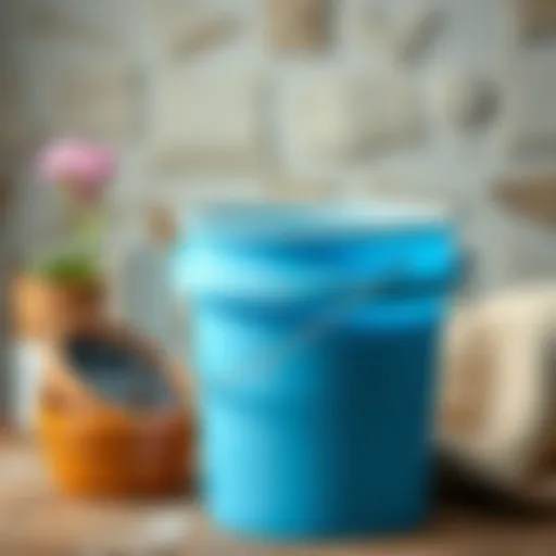 Cleaning a plastic paint bucket effectively