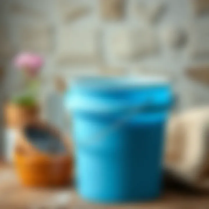 Cleaning a plastic paint bucket effectively