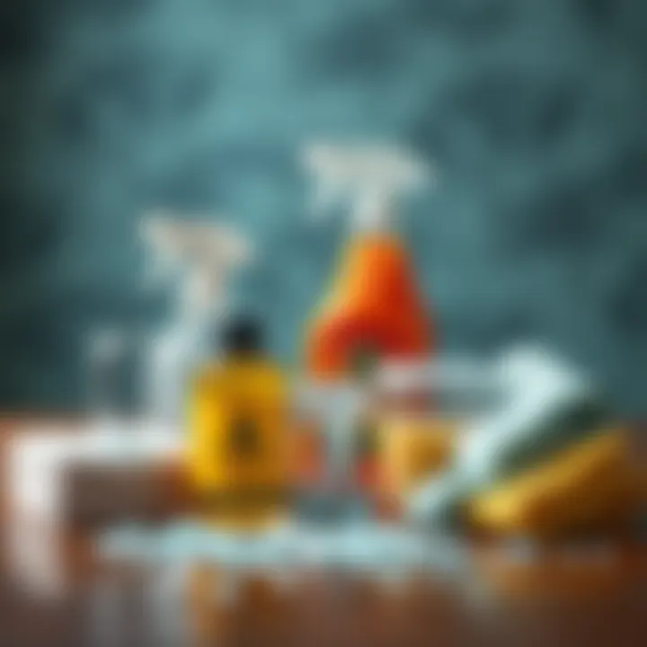 Necessary cleaning materials for glass shard cleanup