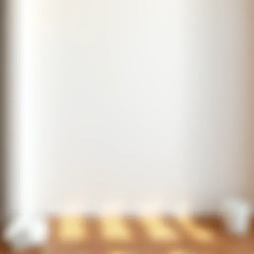 A pristine wall after cleaning