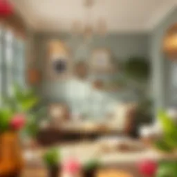 Stylish coffee corner design with elegant decor