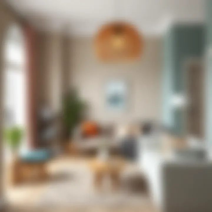 Color palette options for enhancing small rooms